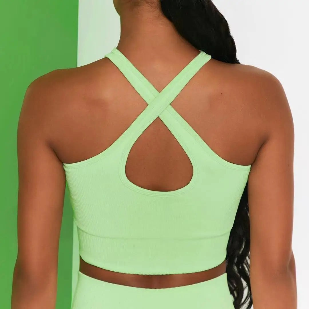 MELON GREEN SPORT BRA