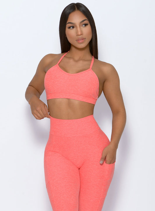 PEACH CORAL SPORTA BRA