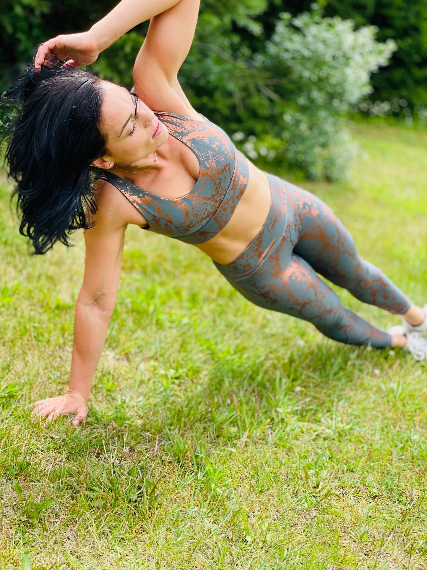 COOPER SNAKE SKIN PRINT SPORT BRA